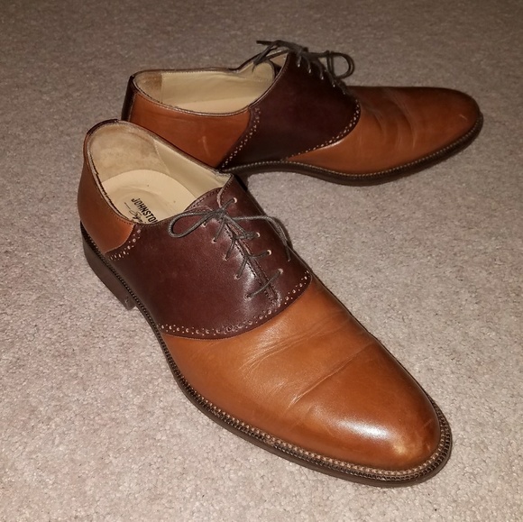 johnston and murphy mens saddle shoes